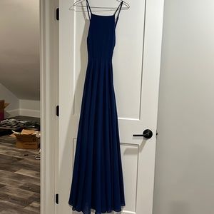 Navy blue maxi dress